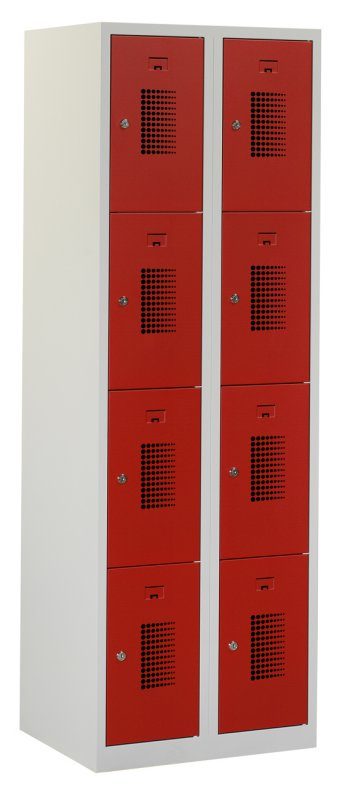 Premium locker 60cm breed, 2-koloms, 8-deurs