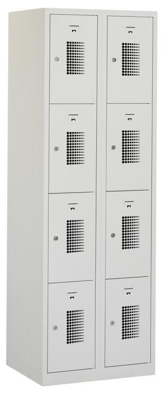Premium locker 60cm breed, 2-koloms, 8-deurs