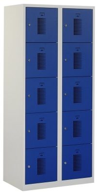 Premium locker 80cm breed, 2-koloms, 10-deurs