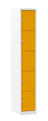 Multicolor locker deuren 30cm. 1 kolom 5 deuren