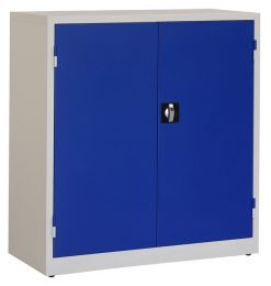 Werkplaatskast 106x100x45cm. blauw/grijs