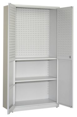 Technische dienst kast 195x100x45cm. lichtgrijs