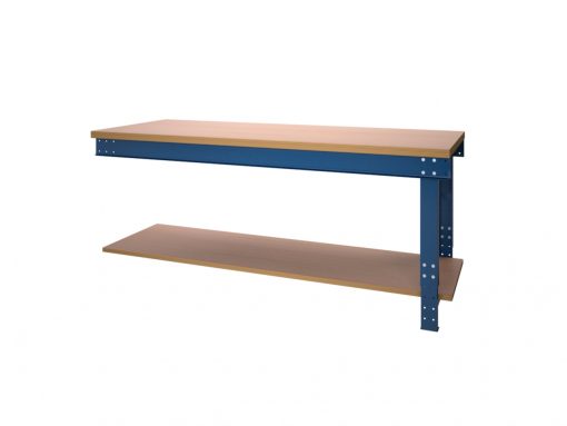 Werktafel BL serie met liggers en onderlegbord aanbouw