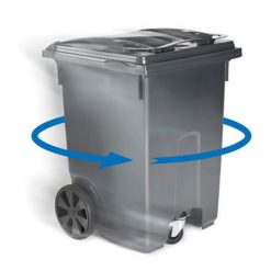 Mini-container inhoud 360 liter met zwenkwiel