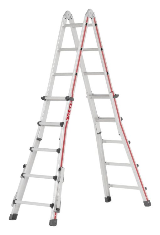 Hymer telescopische ladder 4142 met 4x5 treden