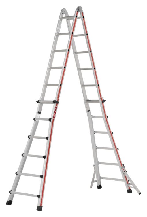 Hymer telescopische ladder 4142 met 4x6 treden