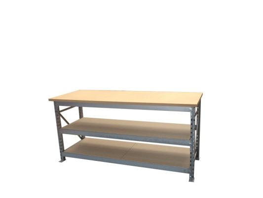 Werktafel 1950x750x930mm. met 3 niveaus